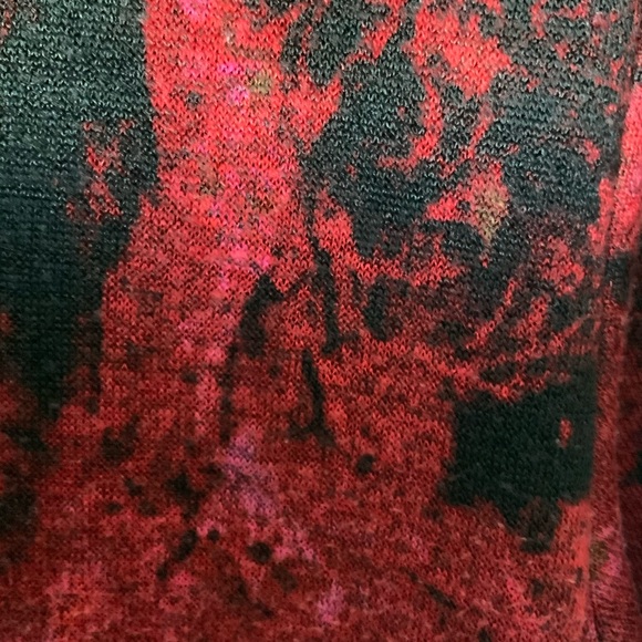 Karkass - 🇨🇦 Canadian designer - Long sleeves velvety black and red dress - Picture 5 of 7